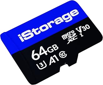 iStorage microSD Card 64GB | Encrypt Data stored on iStorage microSD Cards Using datAshur SD USB Flash Drive | Compatible with datAshur SD Drives only