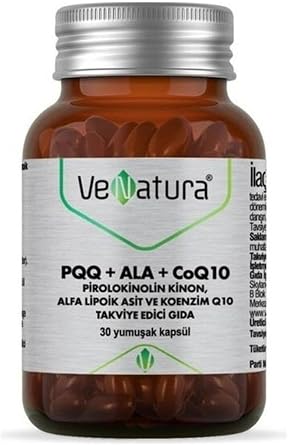 VeNatura PQQ + ALA + Koenzim Q10, Alfa Lipoik Asit, 30 Kaps l