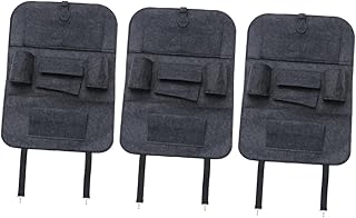 Wakauto 3 Pçs Assentos De Carro Encosto Organizador Assento De Volta Organizador Encosto Do Carro Proteger Organizador De Assento De Carro Cadeira Volta Saco De Armazenamento
