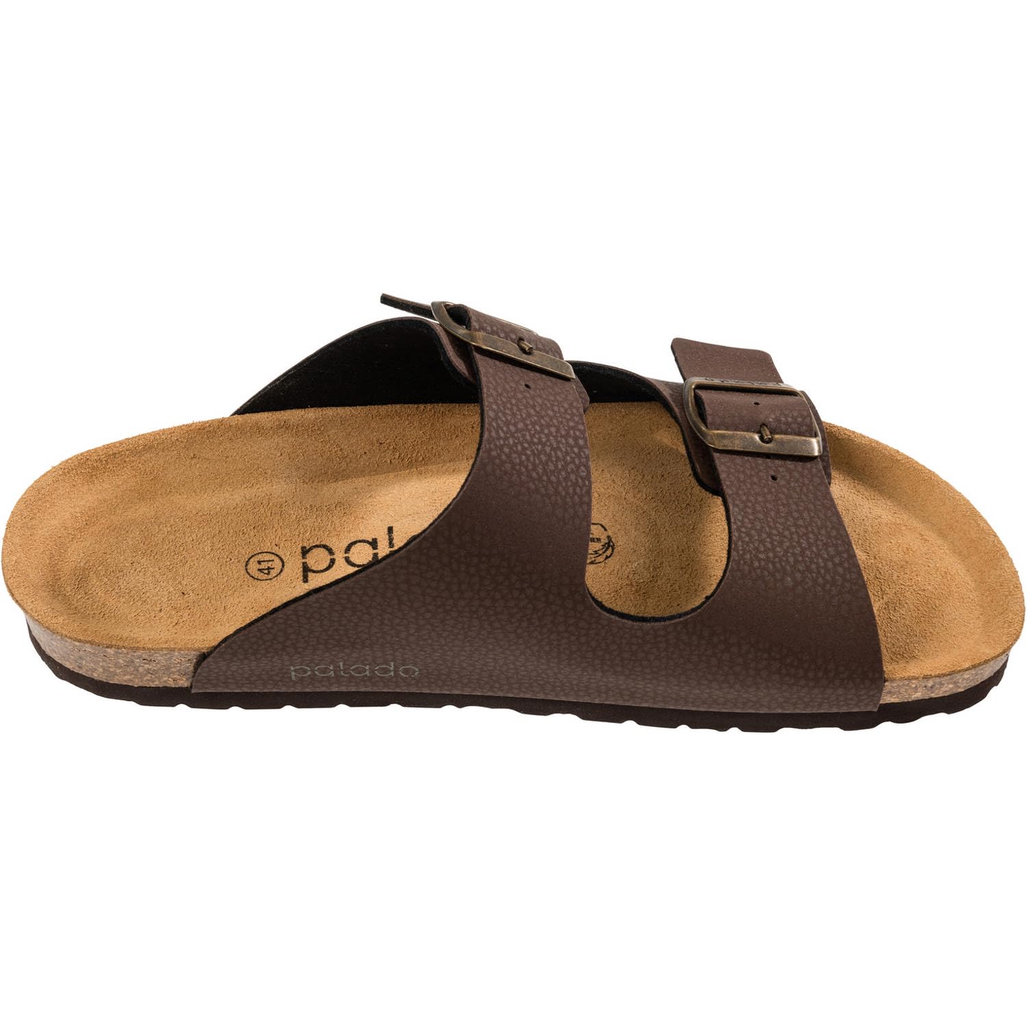 Palado Pantoletten Herren Korfu – gefertigt in Spanien – Veloursleder-Decksohle – ergonomisches Weichfußbett – mit verschiedenen Prägungen – EVA-Sohle