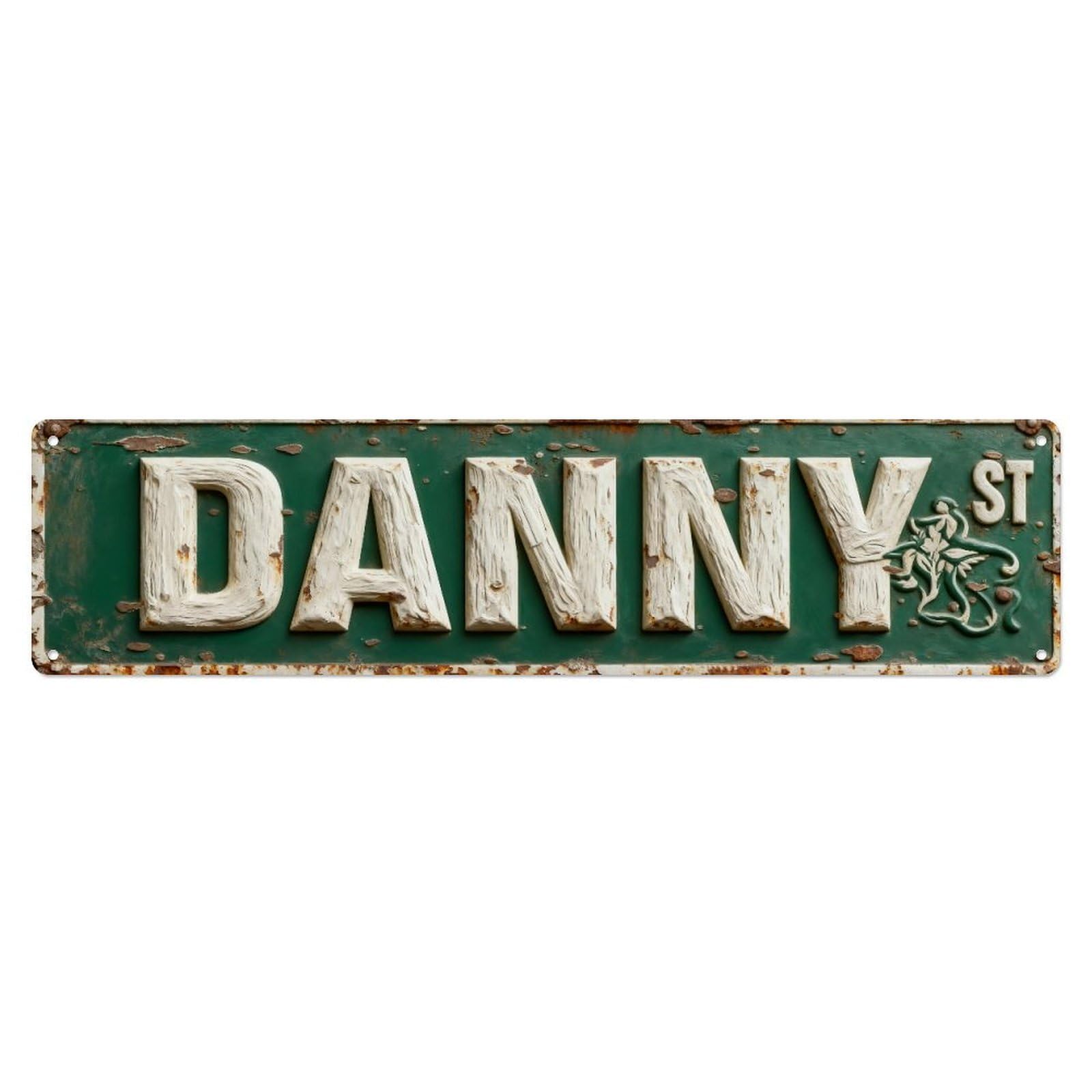 Danny Street Vintage Sign Design Metal Tin Sign Plaque