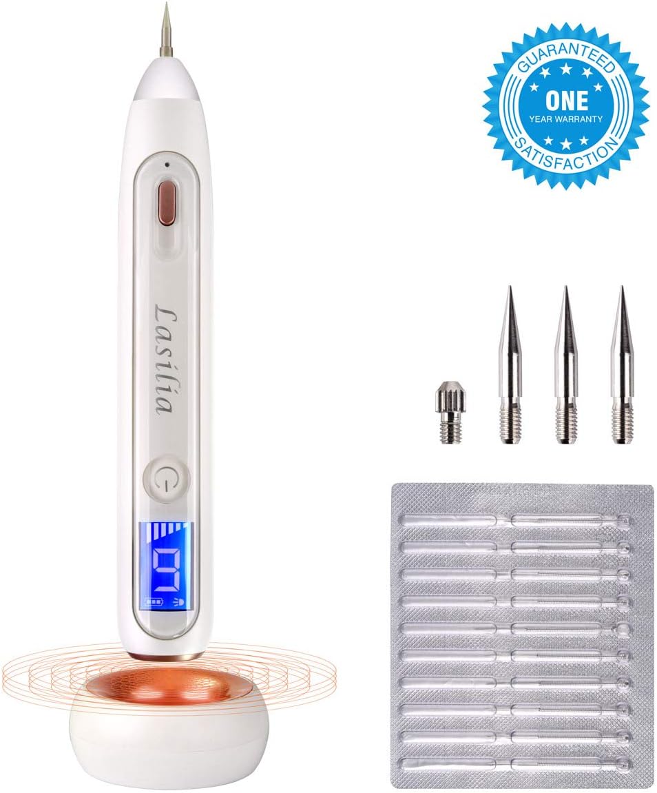 Mole Remover Pen Kit, Skin Tag Remover Pro Spot Kit Portable Wireless Rechargeable Tool for Warts Age Spot Tattoo Body Facial Freckle Nevus
