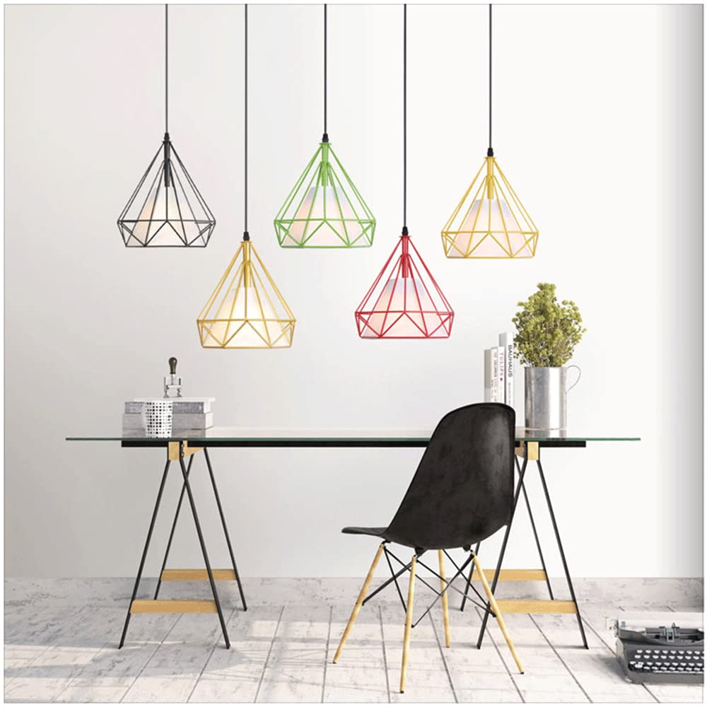 RCIDOS Luces Colgantes De Simplicidad Creativa Lámpara Colgante Elegante Escandinava Araña Elegante De Una Sola Cabeza Lámpara De Suspensión Color Diamante para Cocina Isla Comedor sobre Fregadero