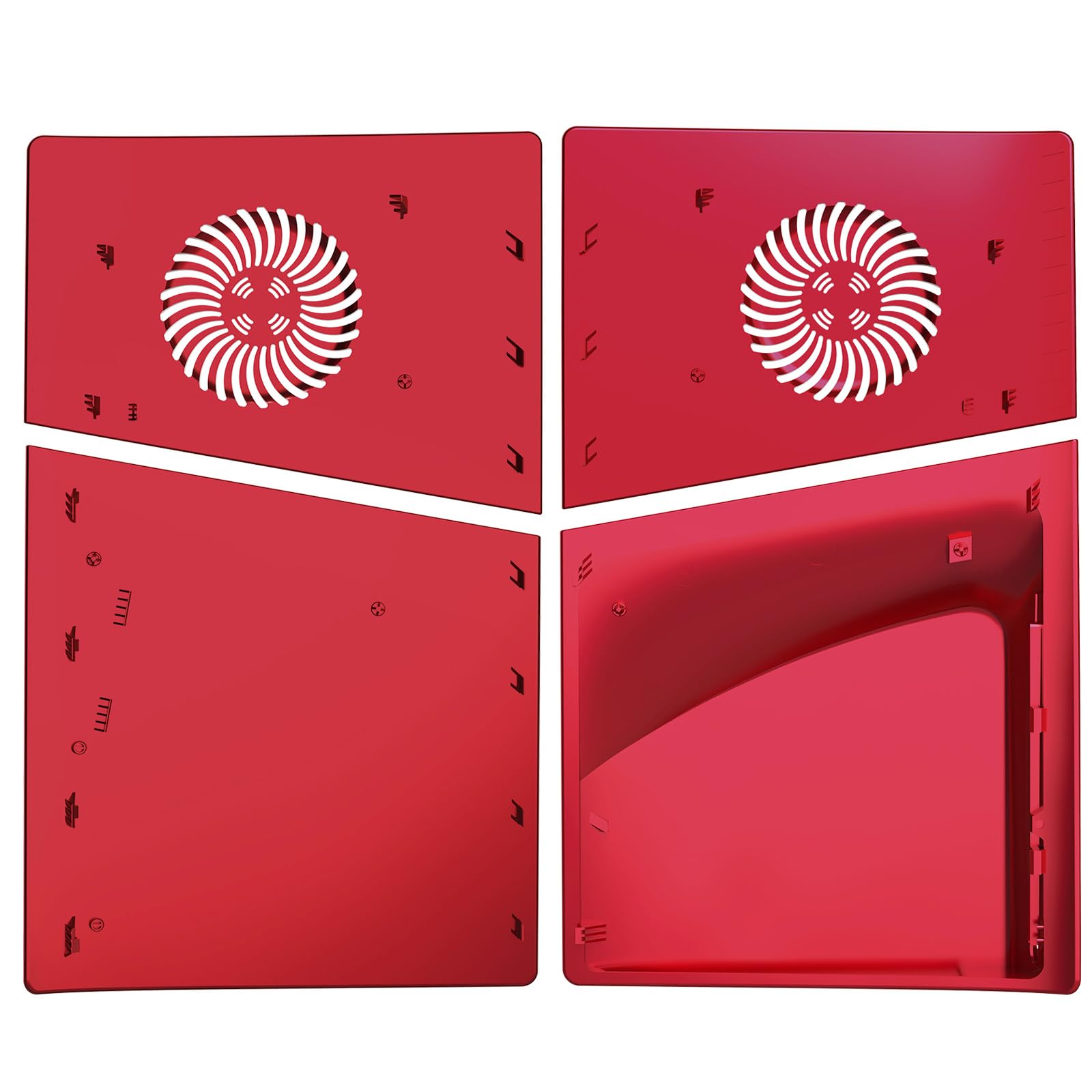 Façades pour PS5 Slim Disc Edition Plaque pour PS5 Slim avec aérations de refroidissement ABS Anti-rayures Anti-poussière Coque de protection de rechange pour Playstation 5 Slim Accessoires