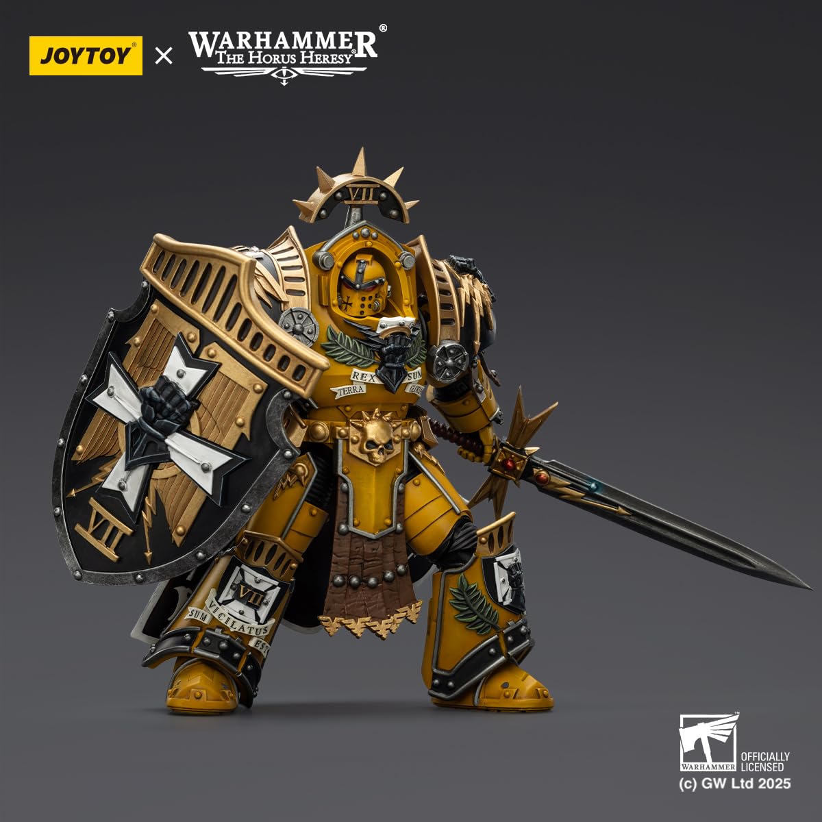 TOYVERSE JOYTOY 1/18 Figura de acción Warhammer The Horus Heresy, Imperial Fists Legion Praetor in Tartaros Terminator Armour, articulación móvil, modelo de personaje, 14,2 cm, más de 15 años