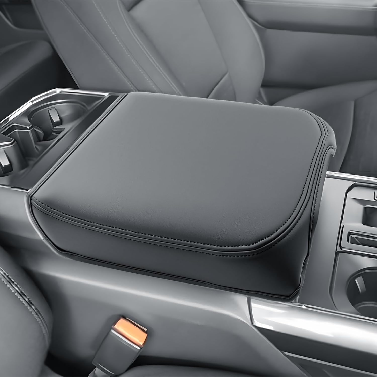 BIBIBO 2023-2026 Super Duty Center Console Armrest Cover 2023 2024 2025 2026 F/250/F-350/F-450 Ford Super Duty Truck (XL/XLT/Lariat/King Ranch/Platinum) Arm Rest Cover 2025 Super Duty Accessories