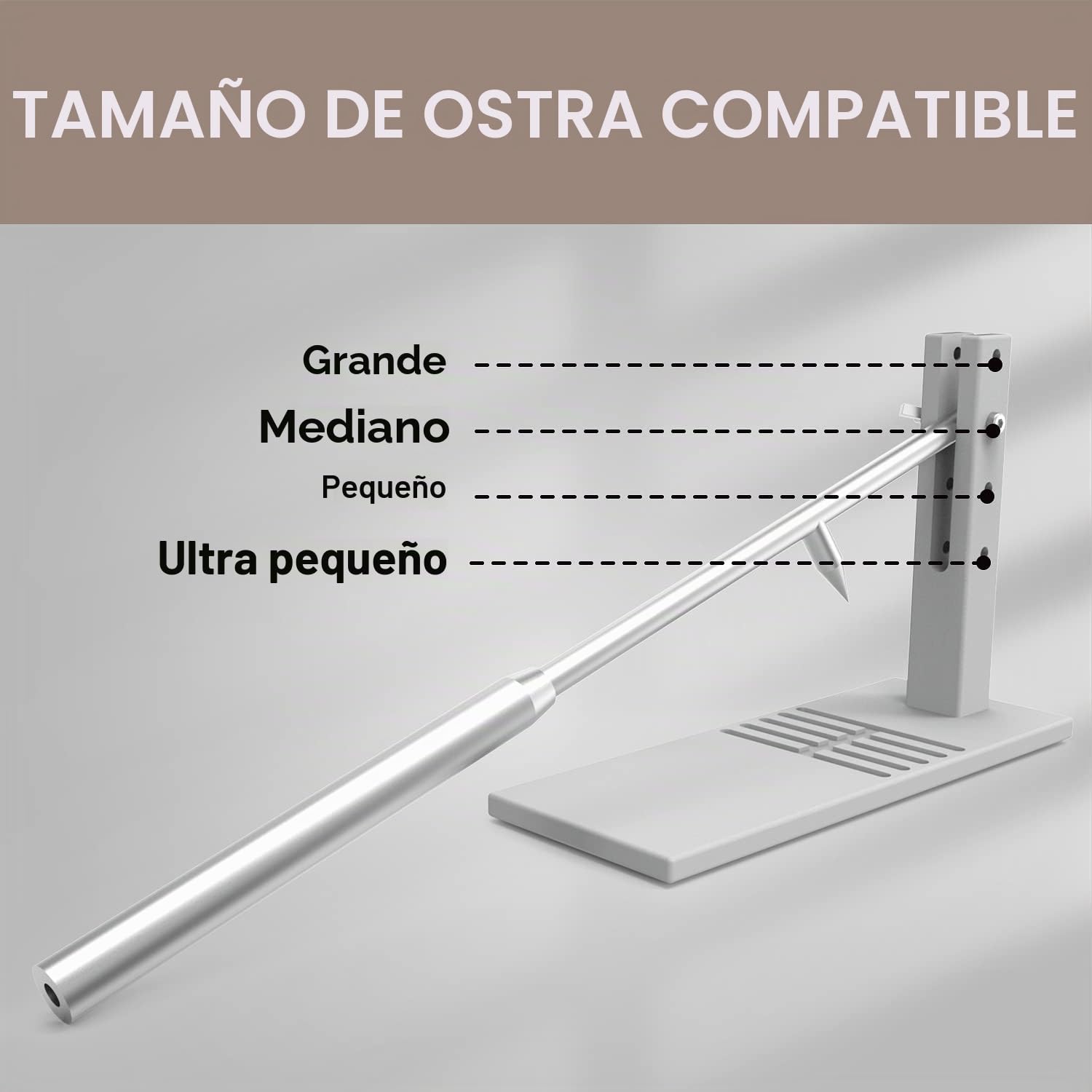 Set de cuchillo para ostras de acero inoxidable, incluye dos cuchillos, guante, clip G y máquina abridora para casa. Herramientas mariscos.