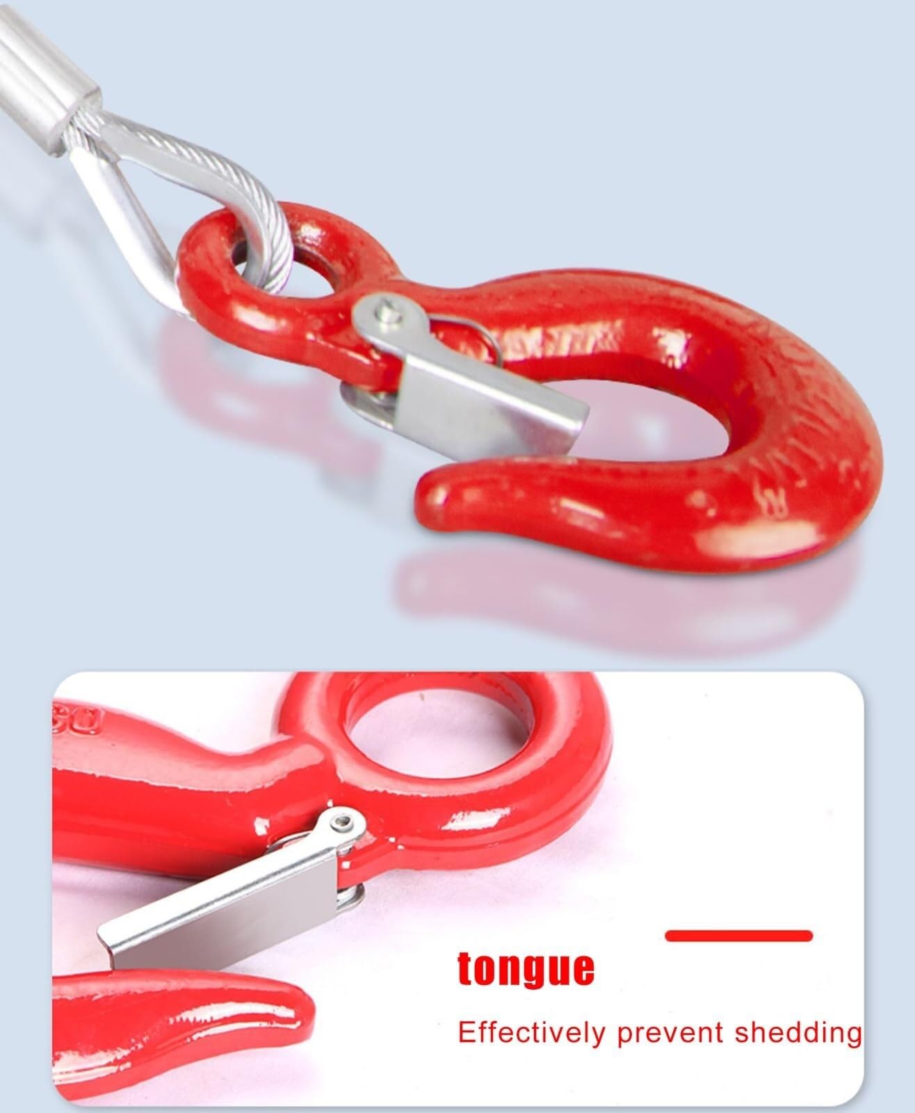 wciągarka ręczna, Heavy Duty Hand, Wciągarka ręczna 1200/1800/2600 funtów, dwukierunkowa zapadka z łożyskiem, 10-metrowa stalowa lina do użytku morskiego(1200lbs)