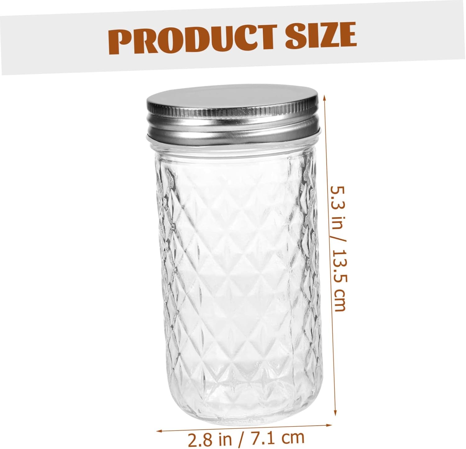 PRETYZOOM 4pcs Glass Jam Bottles with Lids Airtight Sealed Jars for and Preserves Storage Containers for Kitchen Organization