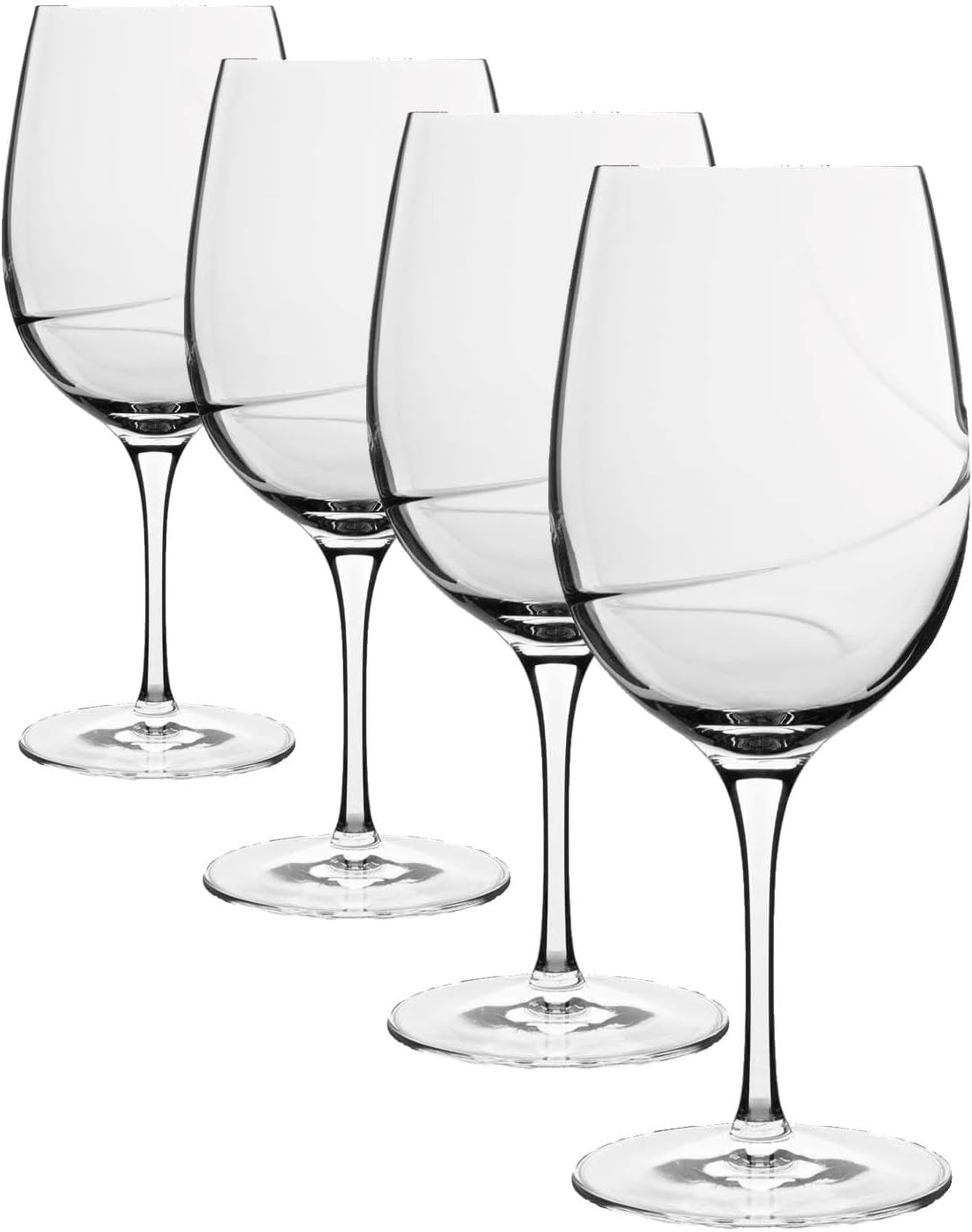 Luigi Bormioli Aero 16.25 oz Goblet Red Wine Glasses, Set of 6, Clear