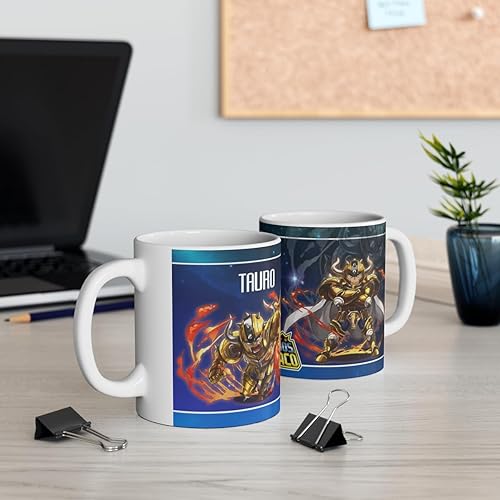 Miniatura 5 de Tauro, Los Caballeros del Zodiaco, Taza Ceramig 11 Oz