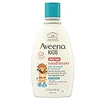 Aveeno Kids Coily Hair Conditioner with Oat Extract & Coconut Oil, Coily Hair Conditioner for Toddlers Detangles & Moisturizes Coils for Healthy-Looking Hair, Hypoallergenic, 12 fl. oz