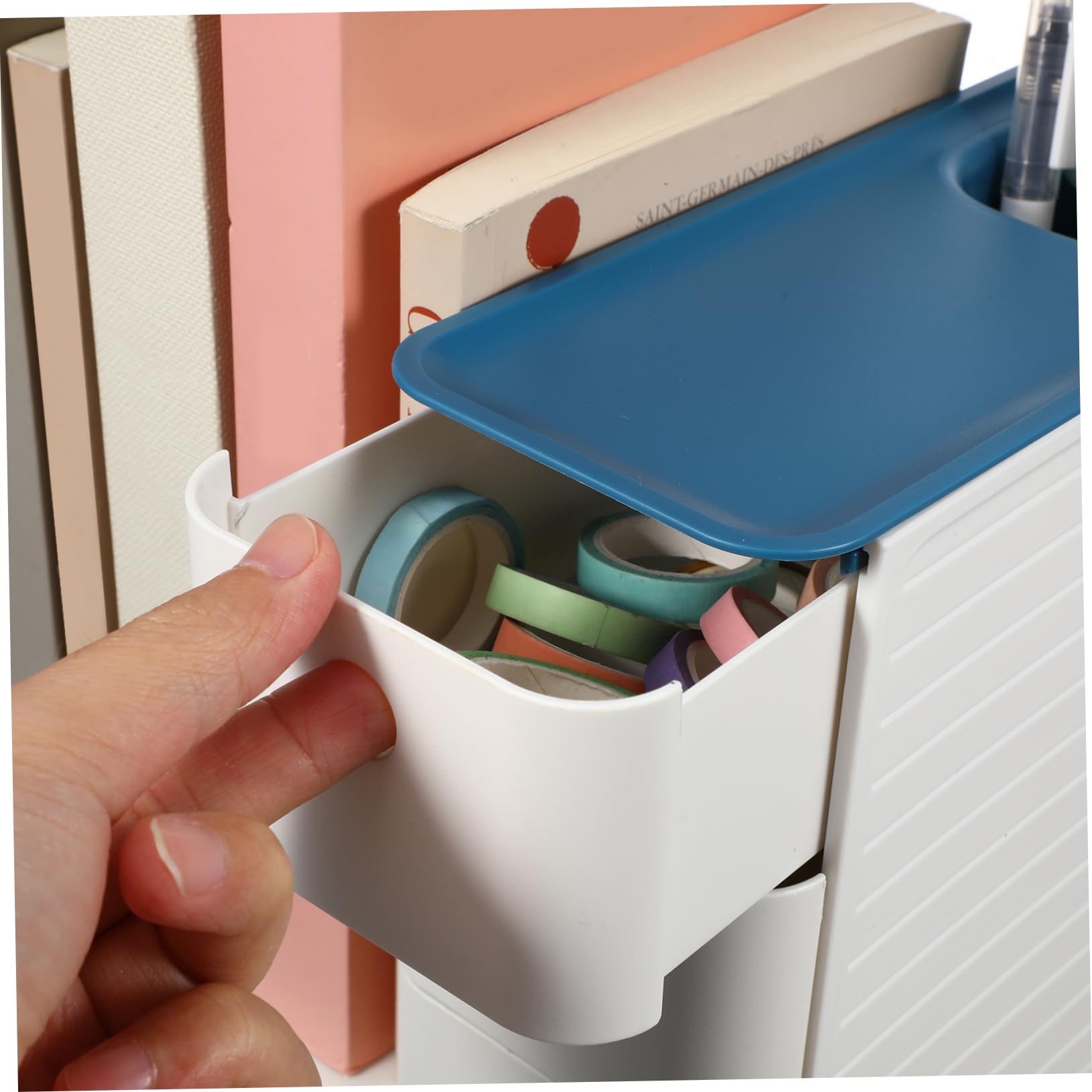 DOITOOL Organizer Per Scrivania in Plastica Organizer Multi-cassetto Per Cancelleria Trucco e Forniture Per Ufficio Design Salvaspazio e Materiale Durevole