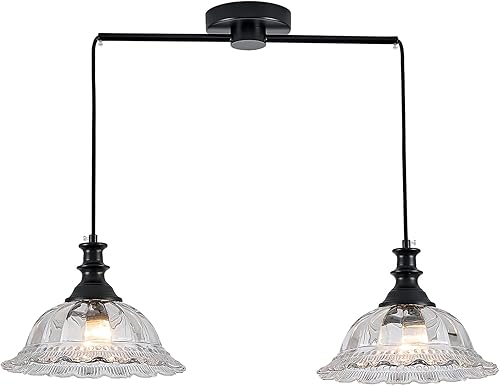 Miniatura 23 de HDDFL Lámparas Colgantes de Vidrio Modernas Accesorios de Iluminación Colgante Lámpara Colgante Acabado Cepillado Accesorio de Luz Colgante para