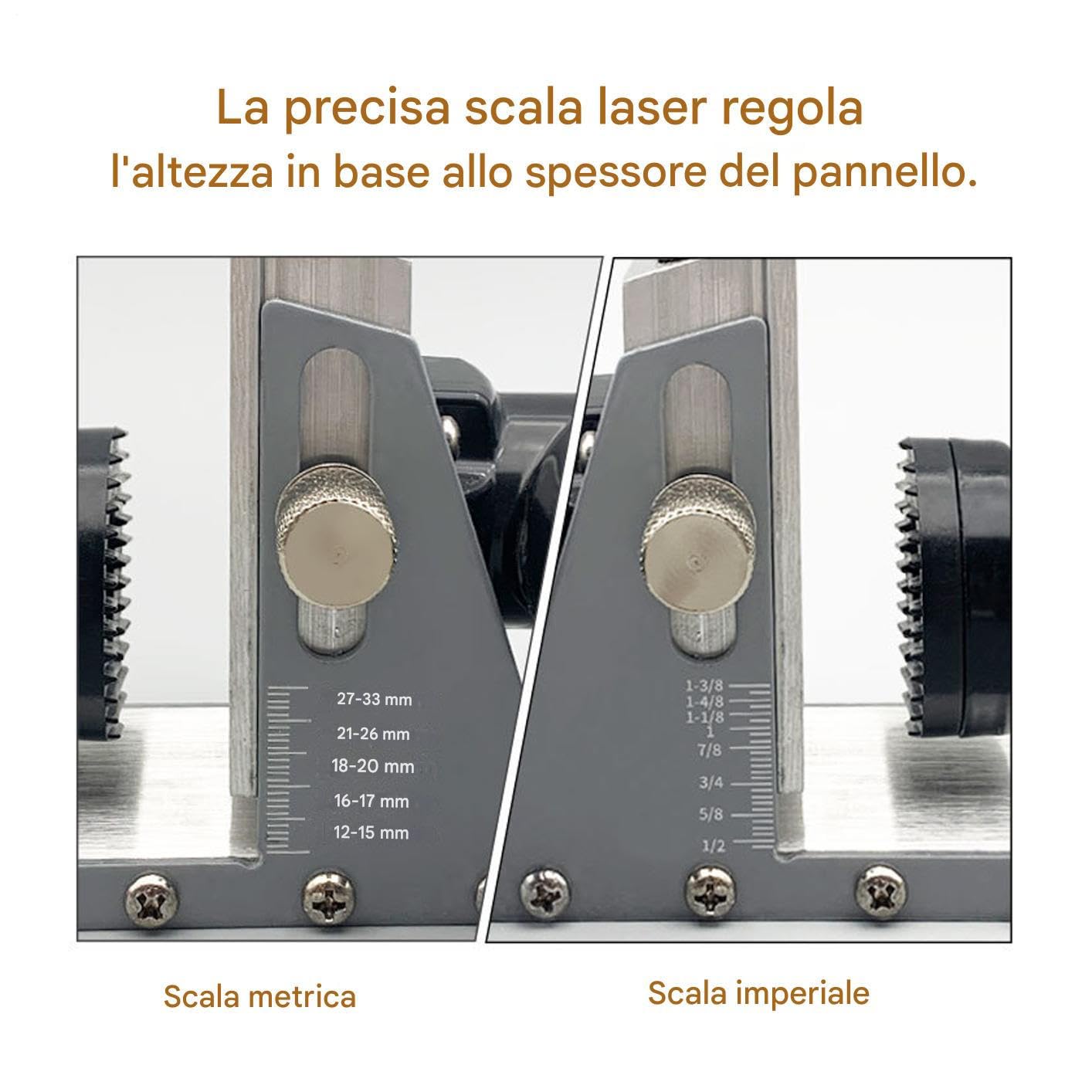 Guida Per Foratura Localizzatore di Fori per Falegnami | Localizzatore di Punzonatura Portatile di Precisione per Miglioramento Casa Cucina Armadio Mobili Costruzione e Lavorazione