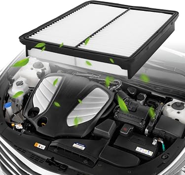 Air Filter, CA10881 Engine Air Filter Compatible with 2011-14 Hyundai Sonata,Santa Fe 2010-12,Azera 2012-17, 2011-14 Kia Optima,Sorento 2011-13