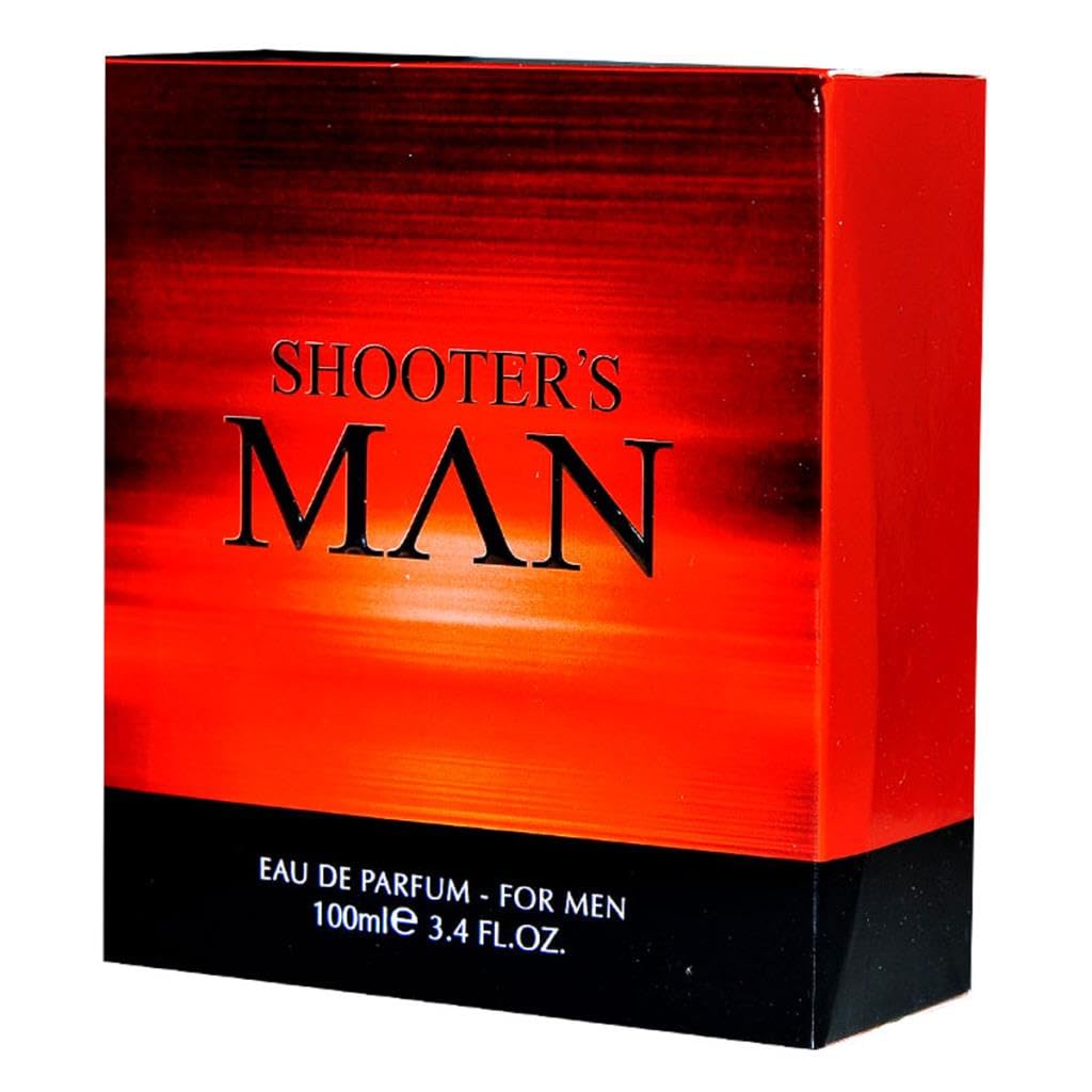 FARMASi Shooter's Eau de Parfum per Uomo, Fragranza Fresca e Speziata, Profumo Quotidiano, 100 ml, Bottiglia Elegante
