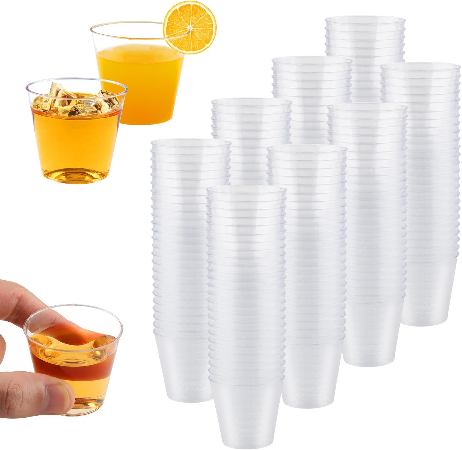 AMEITECH Set di 4 bicchieri da vino da 420 ml, in plastica infrangibile, per rosso o bianco, senza BPA, riutilizzabili, per campeggio all'aperto, feste, bar di, casa, Natale, matrimonio