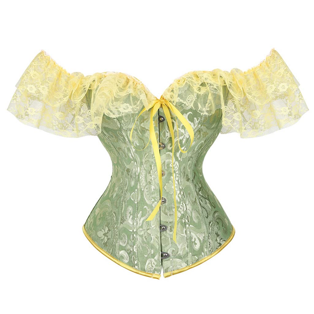 Top bustier dentelle haut de gamme style corset gothique chic - 8