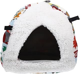 Hohopeti Decoração Casa Cabana De Esquilo Esconderijo De Hamster Resistente Cabana De Hamster Quente Cama De Esquilo Rede De Hamster Fornecimento De Hamster Esconderijo Quente Ninho De