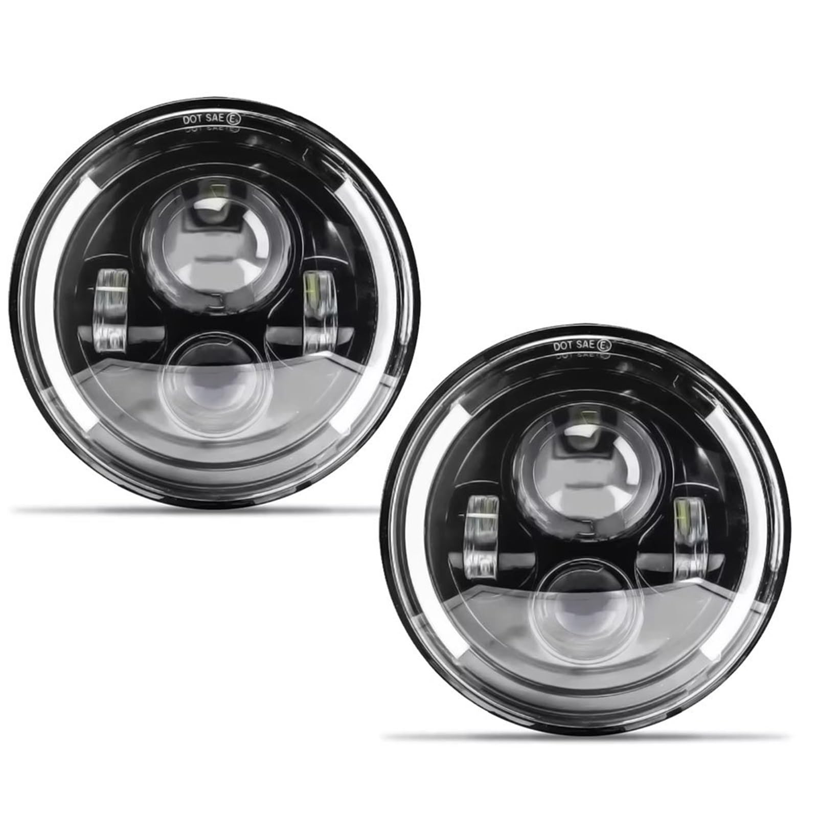 Faro Moto Per Dyna Per Softail Per Sportster LED Fendinebbia | Faro LED 5,75 Pollici 5 3/4 "Led DRL 50W Fari Moto Per Dyna Per Softail Per Sportster 883 XL883 Per FXCW Chrome
