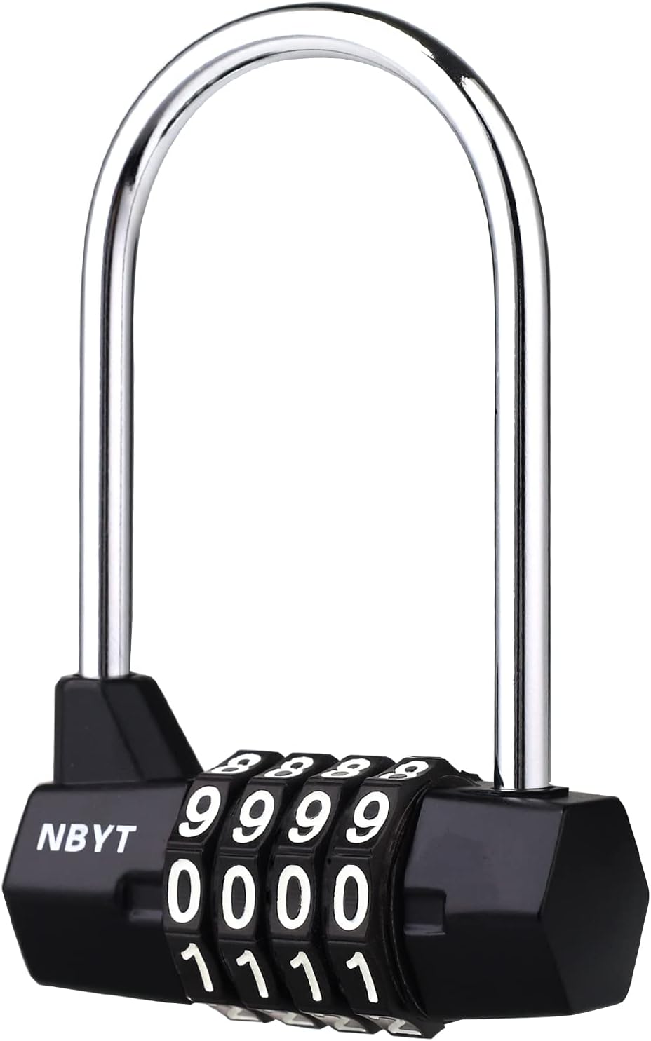 NBYT 4digit combination padlock, door handle padlock, suitable for