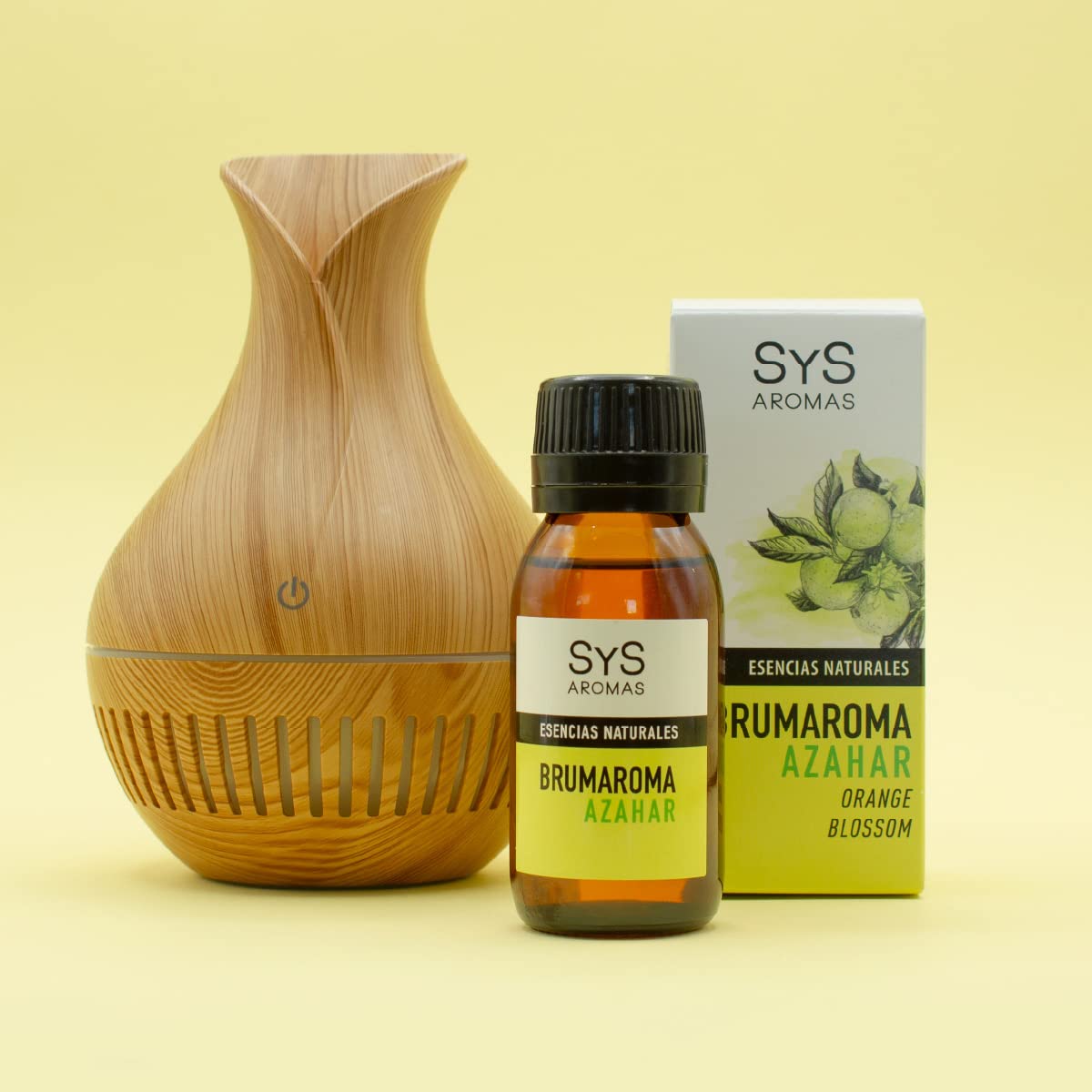 S&S Cosmetica natural BRUMAROMA SYS 50ml AZAHAR. Naturalne olejki eteryczne 100%, Aromaterapia do nawilżacza i dyfuzora Aroma SPA, masaż, relaks.