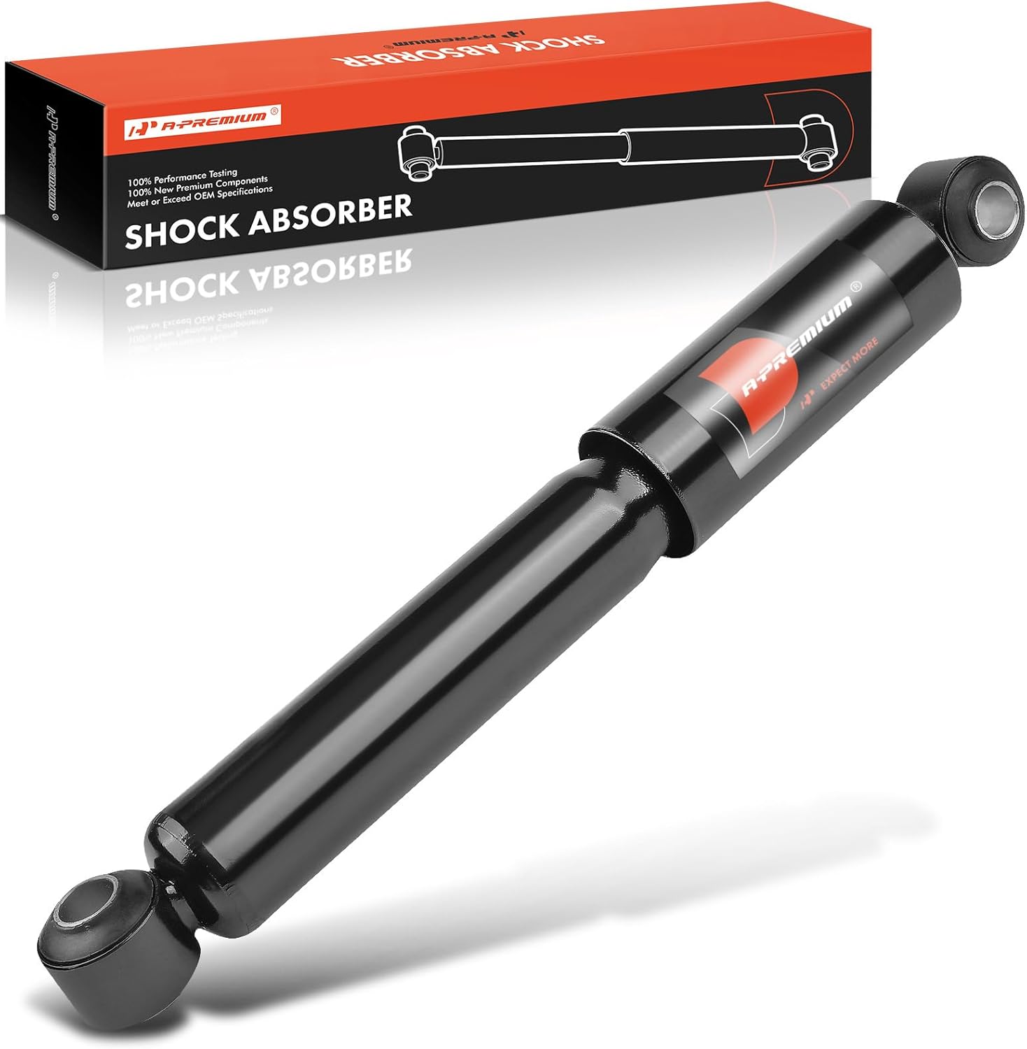 A-Premium Heavy Duty Rear Shock Absorber Compatible with Freightliner FLA086 1989-1999, FLB 1994-1999/2002, with Neway Tag Axle Air Suspension