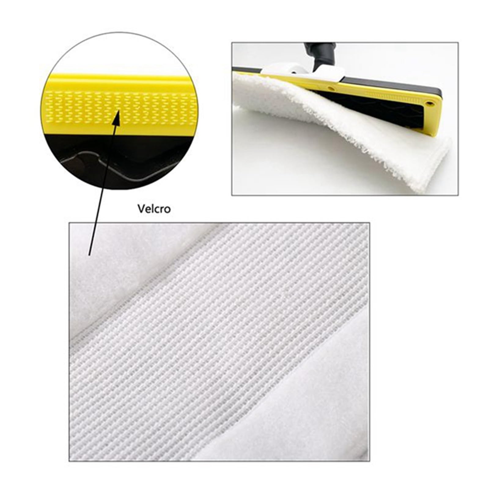 Paño de mopa a Vapor 9X, Compatible con Karcher Easyfix SC2 SC3 SC4 SC5, Limpiador a Vapor, Almohadillas for Ropa de Suelo de Microfibra, cepillos de Cobre