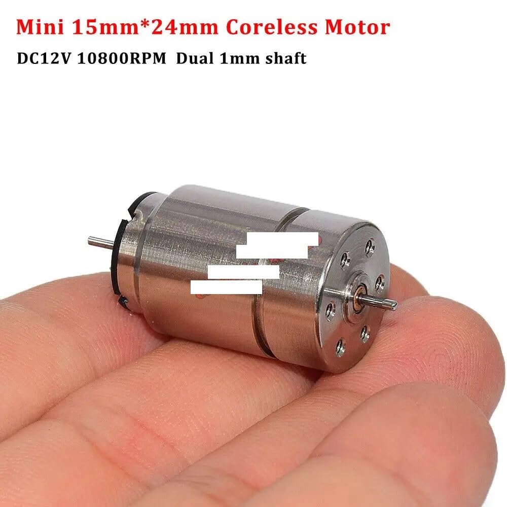 Doppio Albero 1524 15mm* 24mm Coreless Elettronico Starter 1mm Diametro Doppio Asse DC12V 10000RPM Ad Alta Velocità HO Rail Block Treno Modello Motore AIQFTGSNS