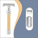 Pearl Shaving Double Edge Butterfly Safety Razor SBF-11 (Gold) gallery image