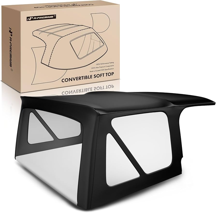 Amazon.com: A-Premium Black Convertible Soft Top, Compatible with