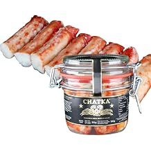 Chatka - Preserve in a Jar with 100% Red King Crab Legs Carefully Crafted and Suitable for Cold Foods Salads and Appetizers 190 grams