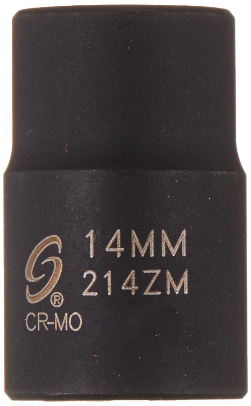 Sunex 214zm 1/2-Inch Drive 14-mm 12-Point Impact Socket, Chrome, 0 - Image 2