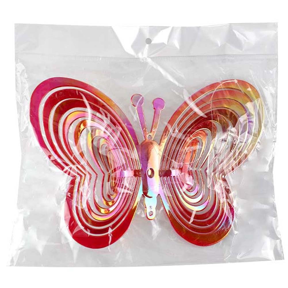 CTRLZS Butterfly Wind Spinners Hanging Ornaments Bird Deterrent Wind Catcher Rotating Wind Chime OutdoorDecoration Easy Install Easy to Use D