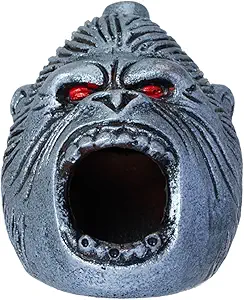 Aztec Death Whistle, Up To125+ Decibels Loud Real Screaming Silbato Azteca Death Whistles Loudest Authentic Human Ehecachichtli Sounding Screams Aztec War Whistle Halloween Costumes Gift (Silver)