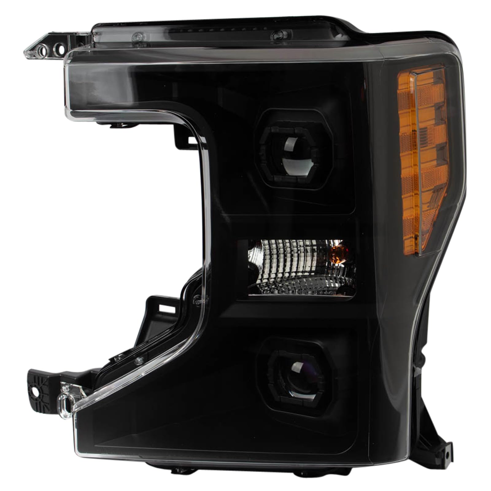 TRQ Driver Side Headlight Assembly Composite Compatible with 2020-2022 Ford F250/F350/F450 Super Duty 2020 F550 Super Duty FO2502405