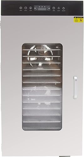 Miniatura 8 de Hakka - Deshidratador comercial de alimentos para carne seca, 20 bandejas de acero inoxidable, secadora de alimentos, máquina deshidratadora de