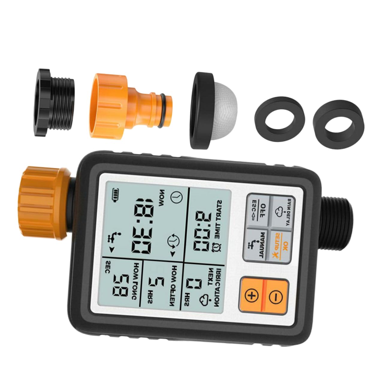 Levemolo Garden Watering Timer Drip Irrigation Controller Automatic Watering Device for Yard Garden Lawn