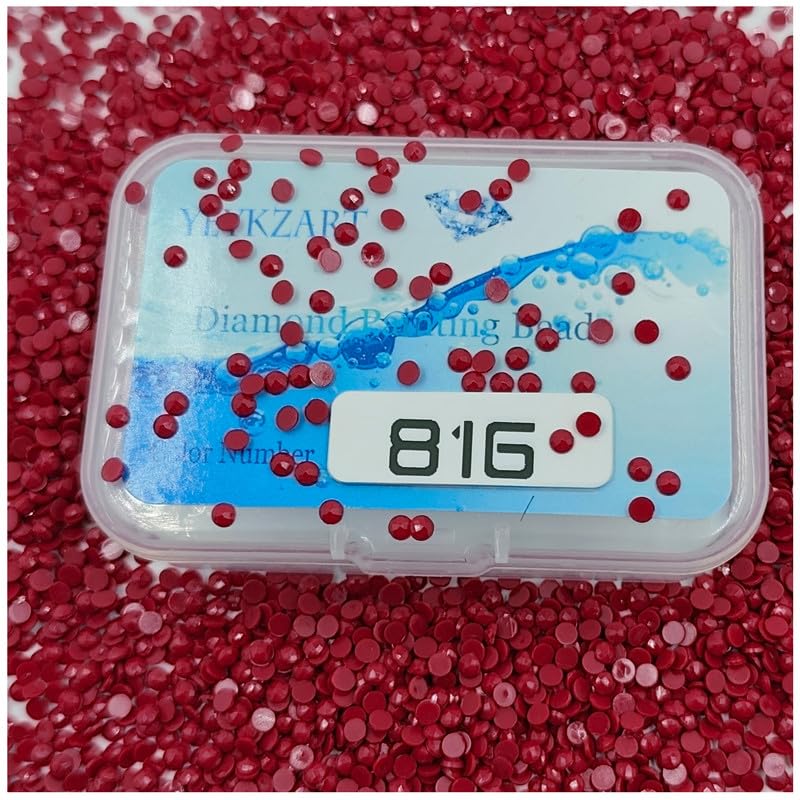 YEYKZART 816 Diamond Painting Replacement Round Diamonds Beads Rhinestones Accessories for Diamond Art Missing Color 3500 PCS — image 1