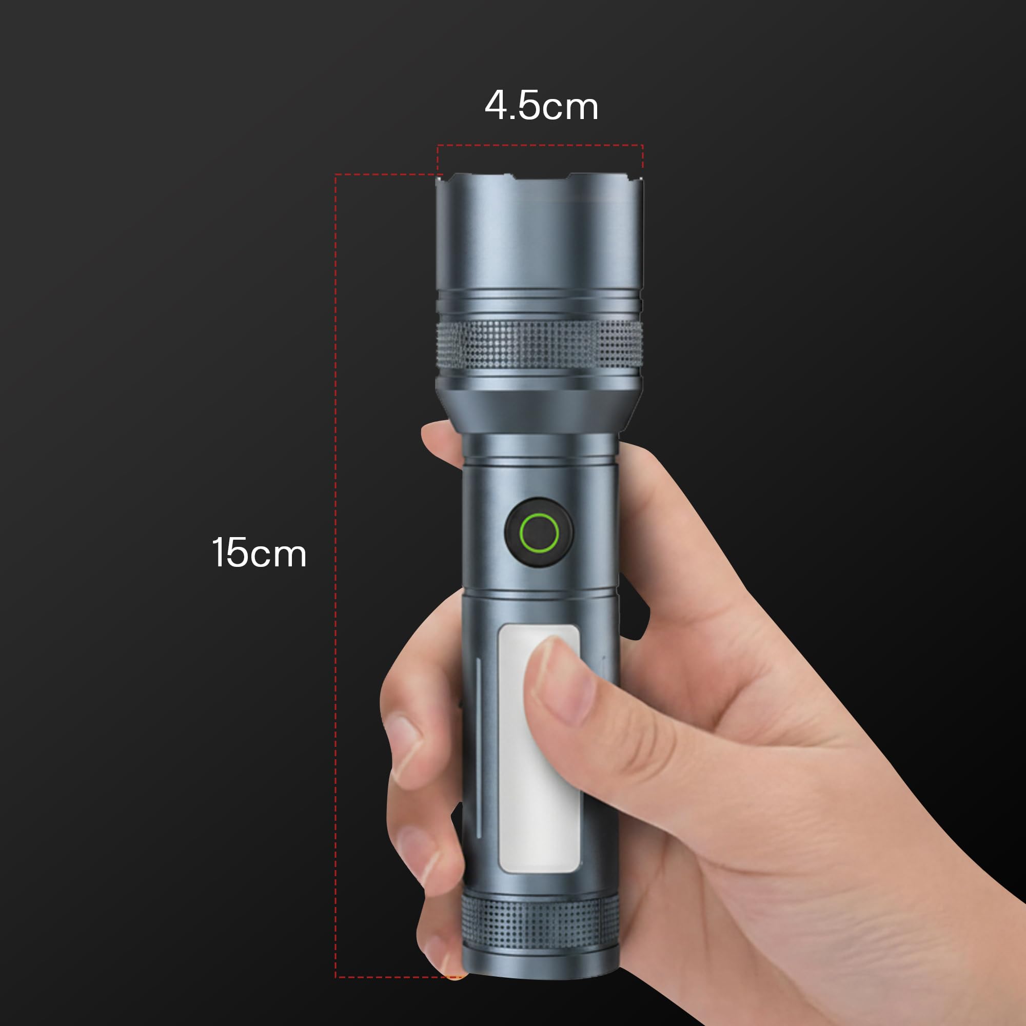 IBELL LUMINEX 800 Rechargeable Torch Light High Power, 6 Light