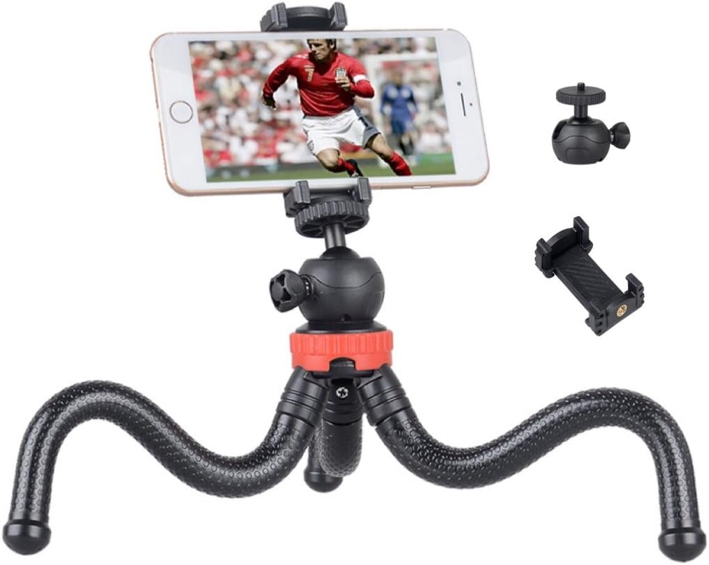Soloflix Vlogging Gorilla pod 12 Inch Flexible Tripod and Mobile Phone Holder for Mobile Phones, DSLR and GoPro