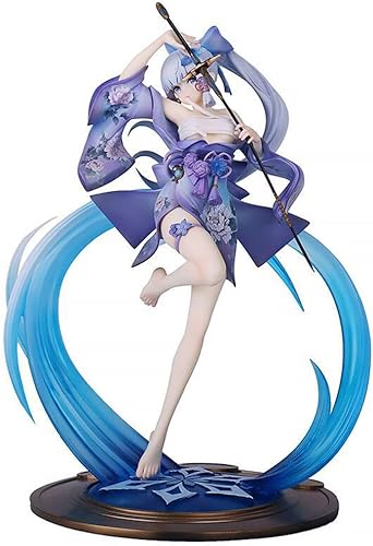 Miniatura 7 de QAHEART Kamisato Ayaka Figura estatua  Figura de anime de 9.1 in de postura de pie para niñas, modelo de figura de acción, escultura coleccionable