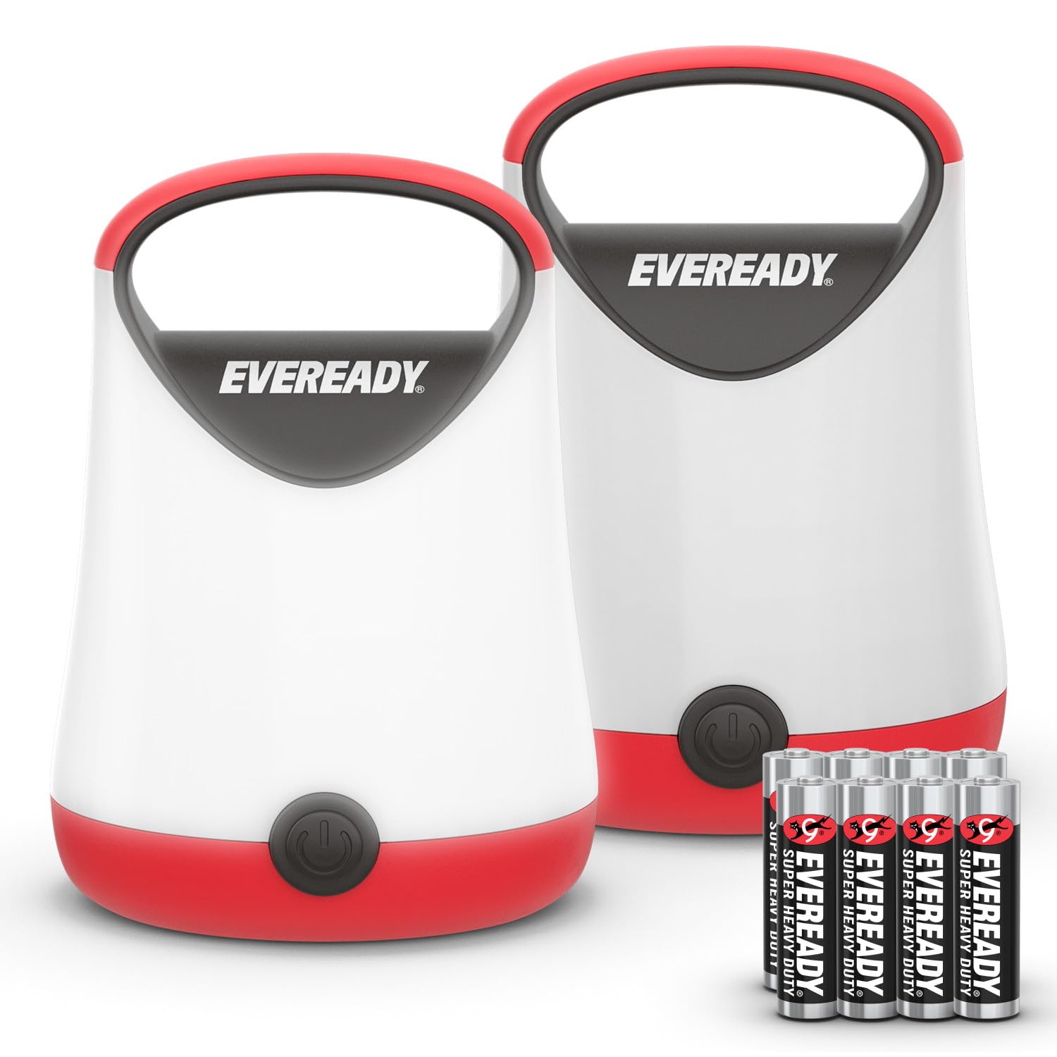 Eveready LED Camping Lantern X-250 2-Pack Super Bright Tent Lights Rugged Water Resistant LED Lanterns 100 Hour Run-time