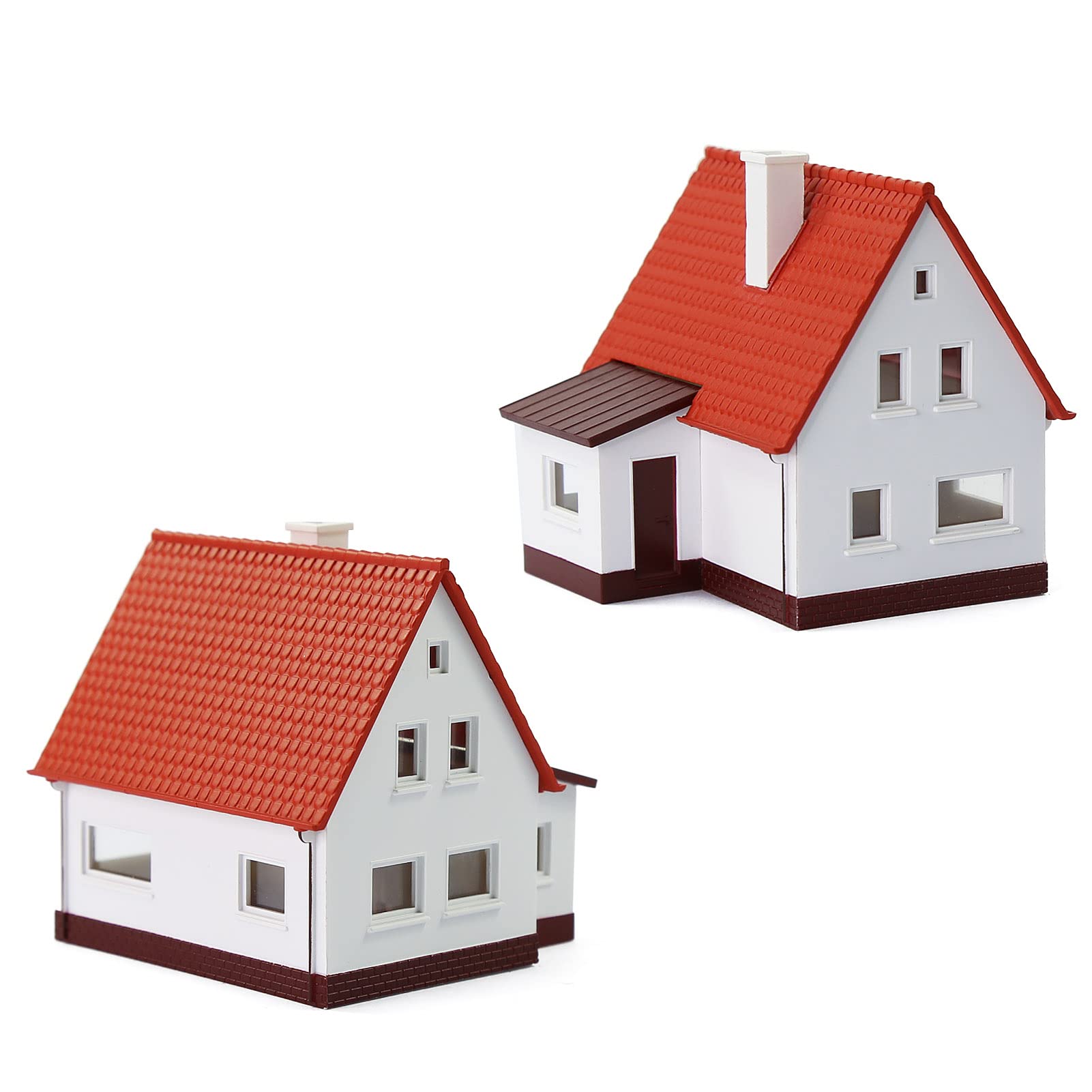 Evemodel 1 piste N 1:160 maisons maison individuelle pavillon break accessoires pour la décoration de train miniature (rouge)