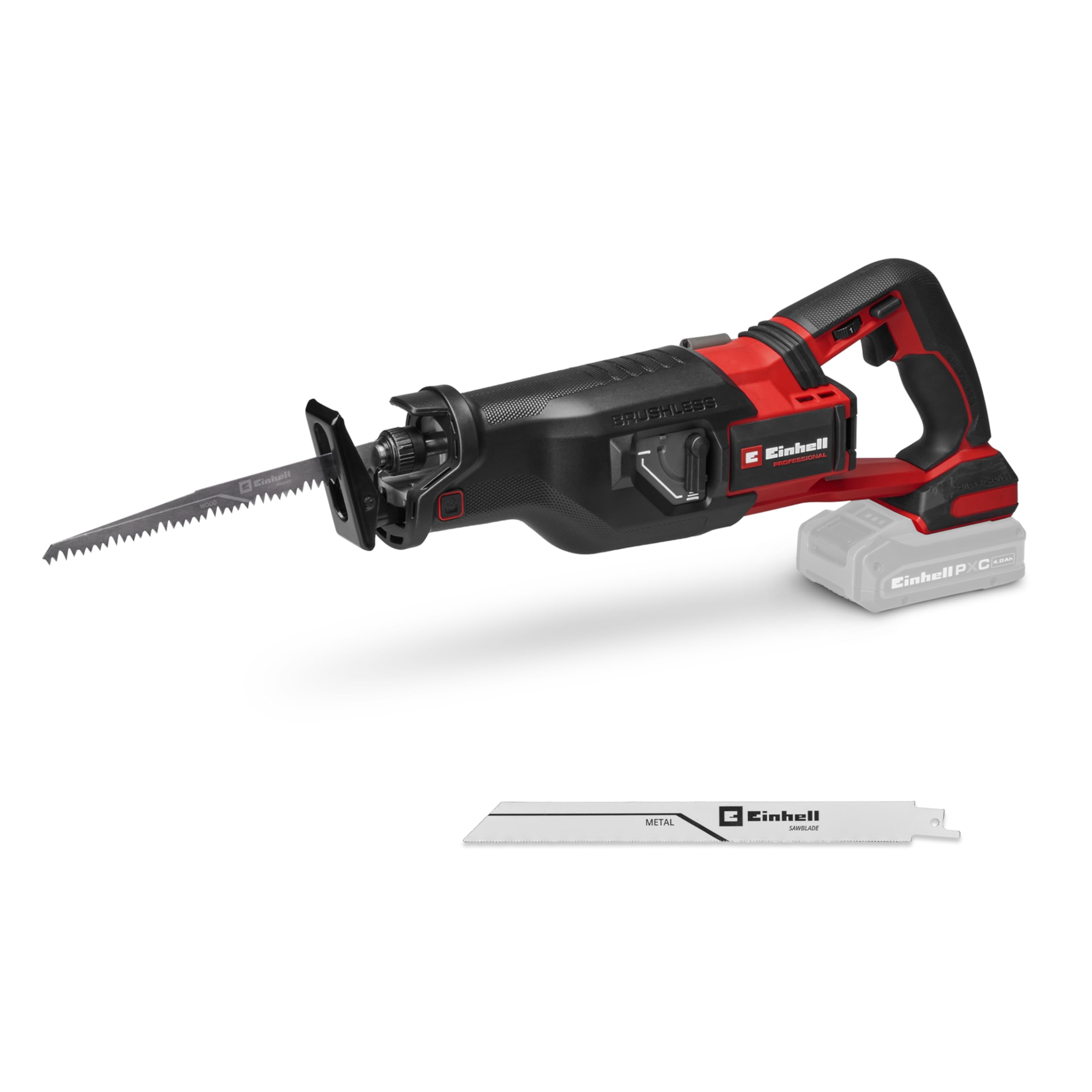 Einhell Professional Levigatrice eccentrica a batteria TP-AP 18/32 Li BL - Solo PXC (18V, 1300 W, Brushless, altezza di sollevamento 32 mm, profondità in legno 300 mm, incl. 2 lame, senza batteria)