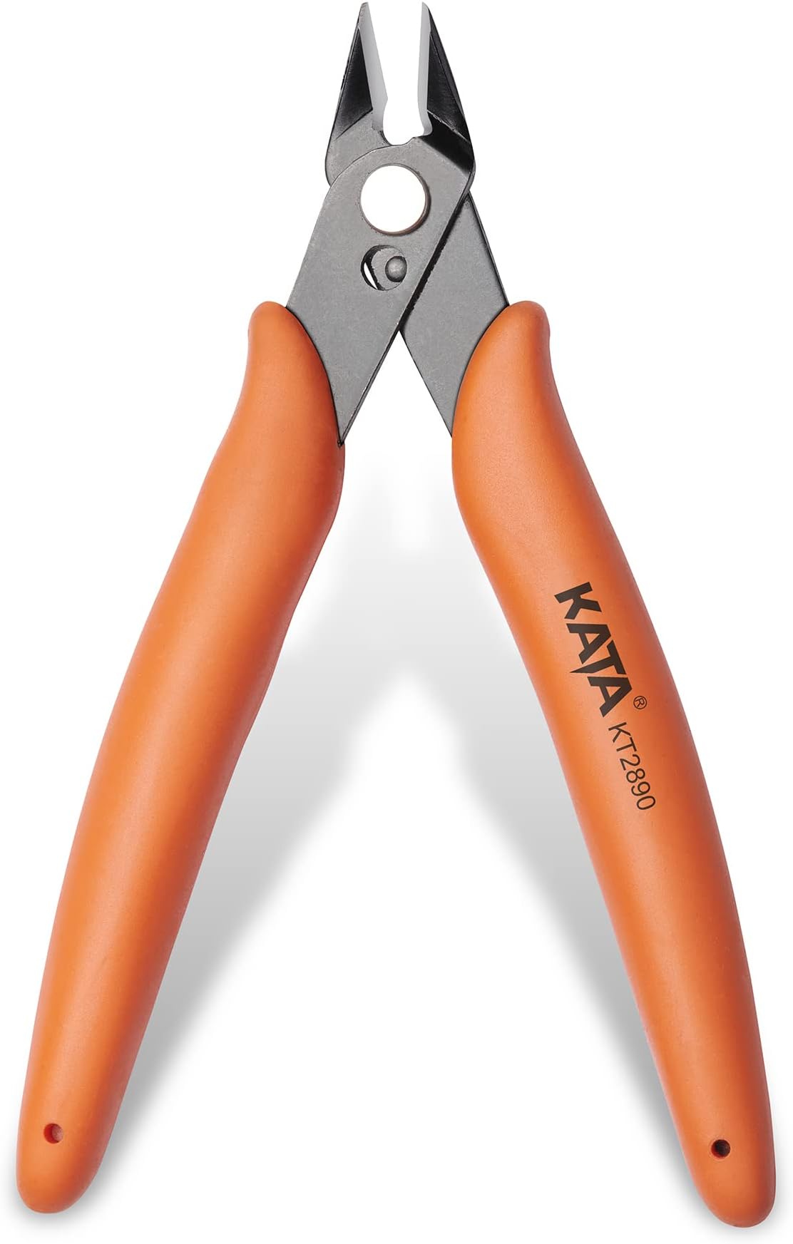 5 Inch Wire Cutters, Mini Flush Cut Wire Cutter Pliers, Precision Micro Cutter Flush Cutter for Electronics, Model, Jewelry, Model Kits, Orange