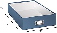Vista 4 de Pioneer Caja de almacenamiento para álbum de recortes, tamaño jumbo, azul cielo