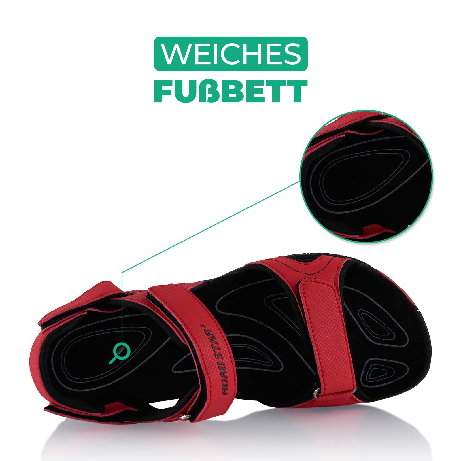 Fusskleidung® Damen Herren Trekkingsandalen Sommer Wanderschuhe Sandalen