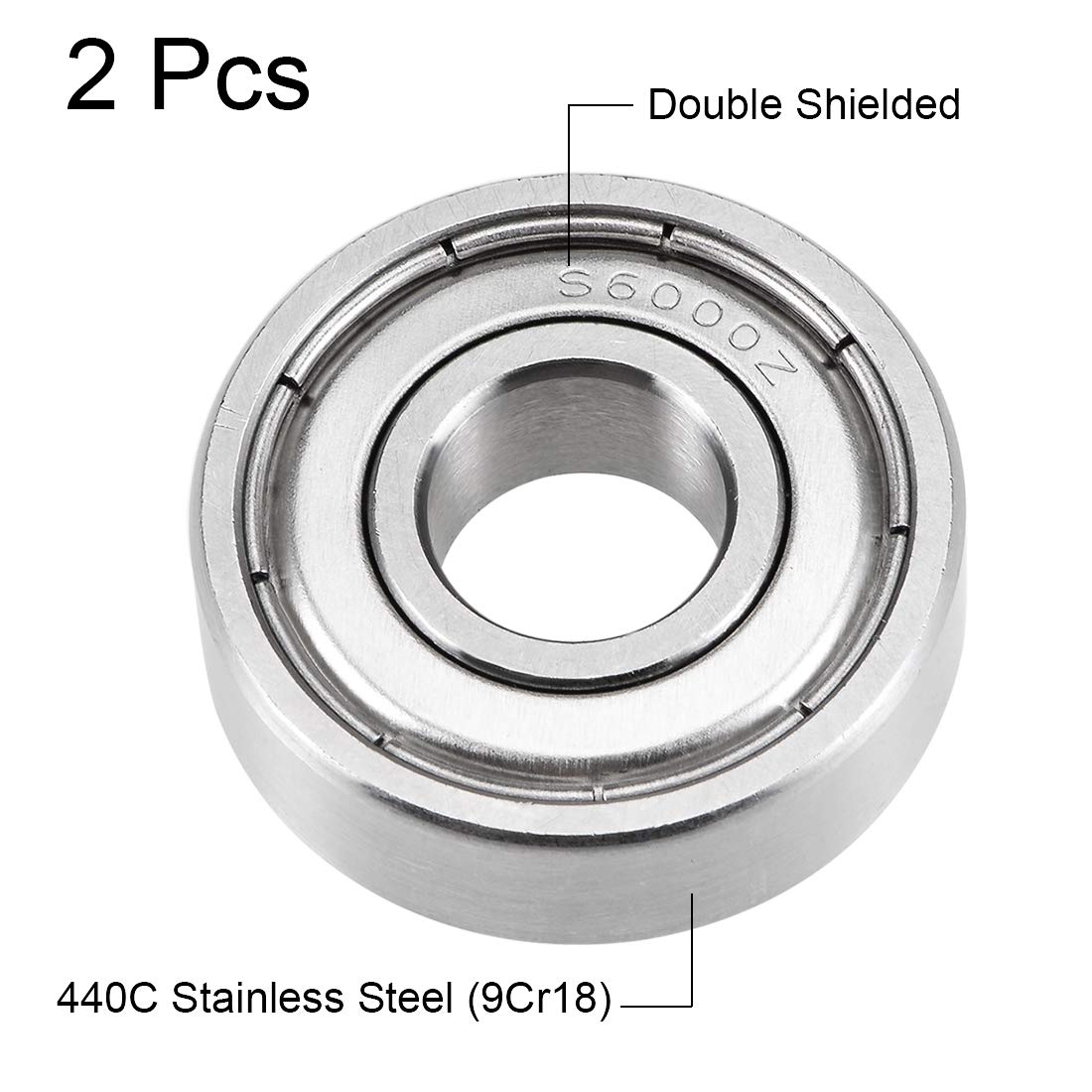 Rodamientos De Bolas De Ranura Profunda, 1 Piezas, R-1560KK, 619/6-2Z